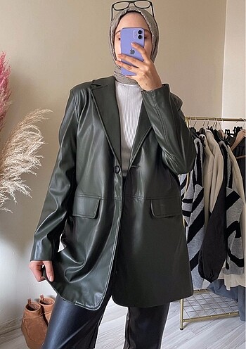 DERİ BLAZER CEKET