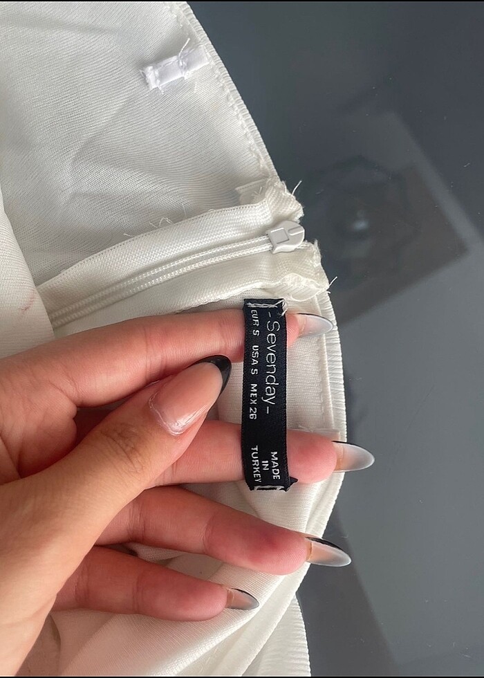 Beyaz abiye elbise - Görsel 3