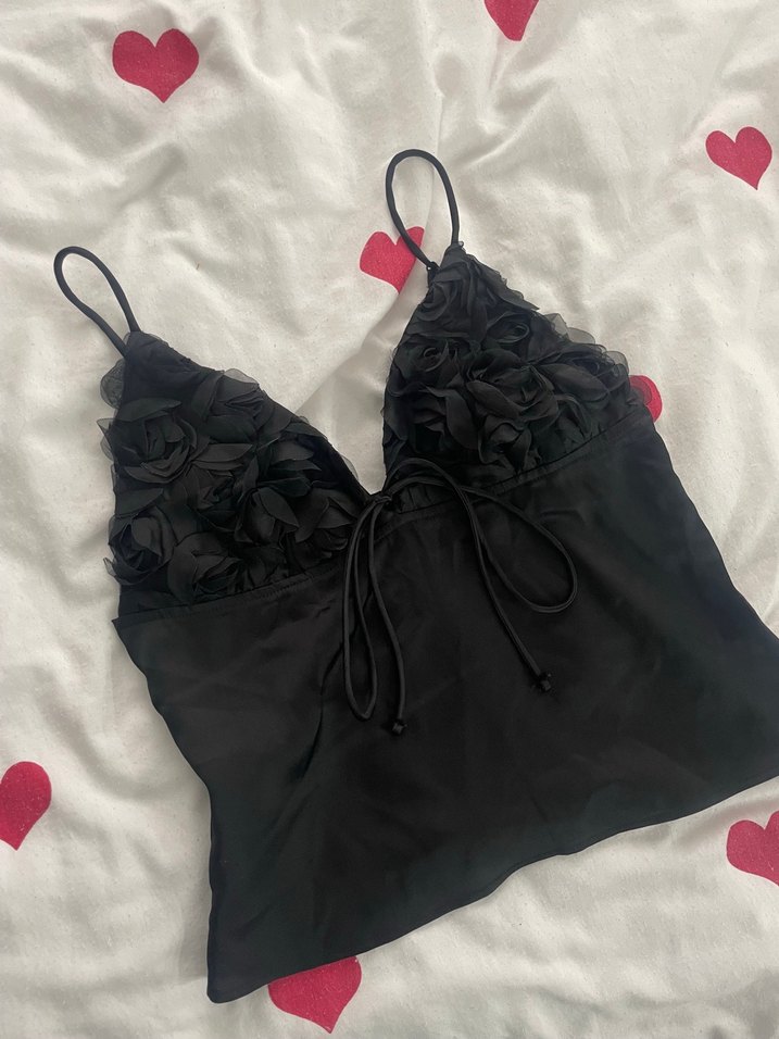 Siyah Straplez Fırfırlı Gotik Midi Büstiyer - Görsel 4