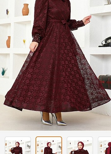 Elbise 48 beden renk bordo
