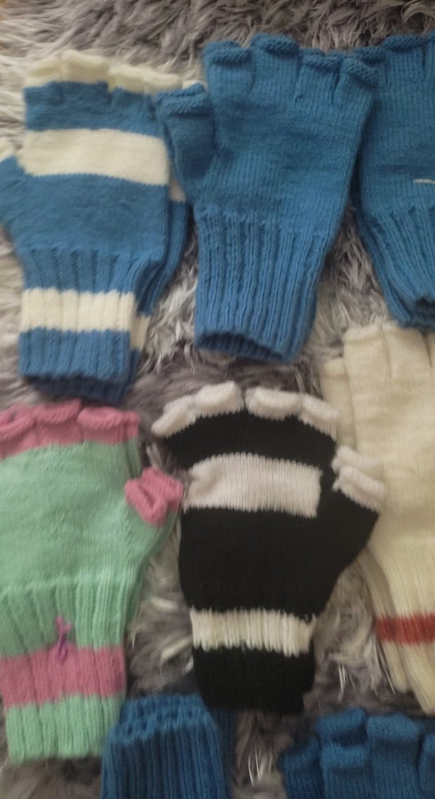 Örgü Parmaksız Eldivenler - Görsel 3