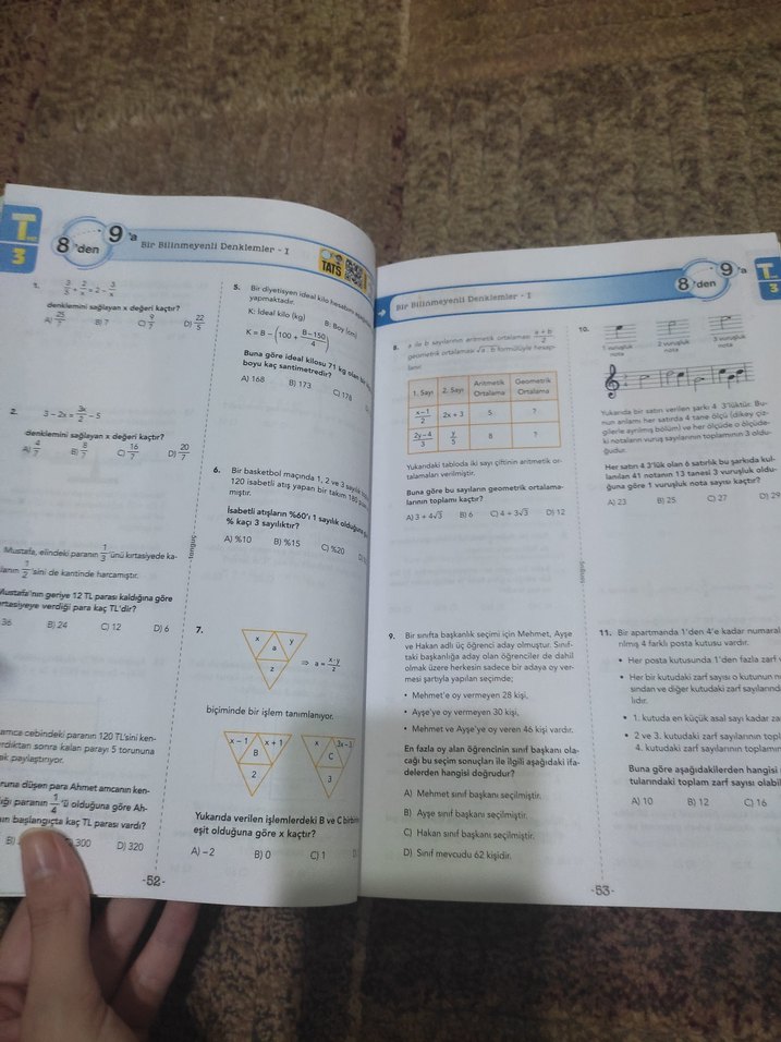 8'den 9'a Matematik Hazırlık Kitabı Tonguç - Görsel 2