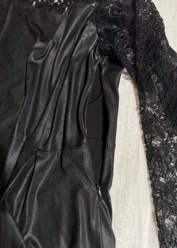 İPEKYOL Deri detaylı dantel kollu bluz - Görsel 6