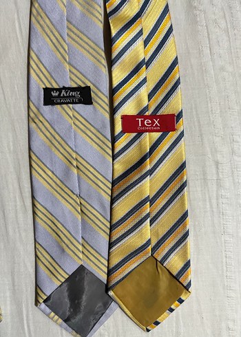 İKİtane Çizgili Erkek Kravatları - Görsel 3