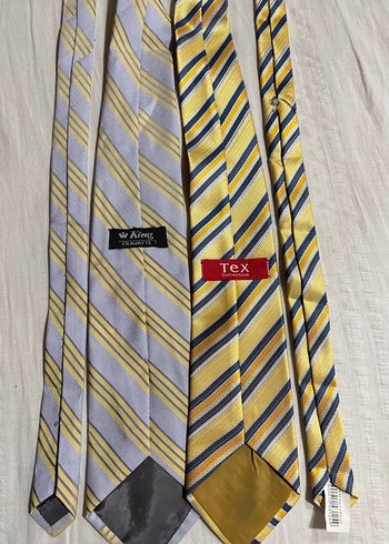 İKİtane Çizgili Erkek Kravatları - Görsel 4