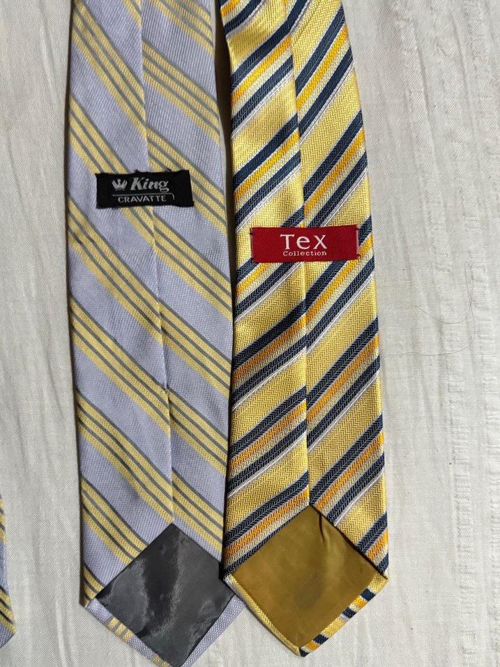 İKİtane Çizgili Erkek Kravatları - Görsel 3