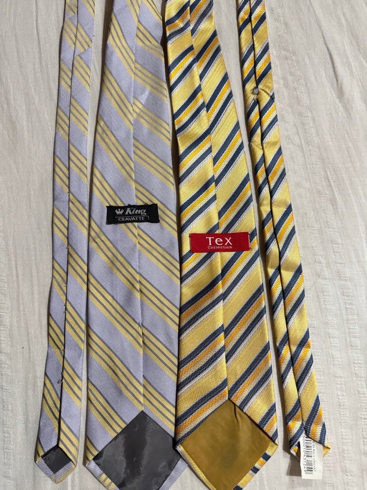 İKİtane Çizgili Erkek Kravatları - Görsel 4