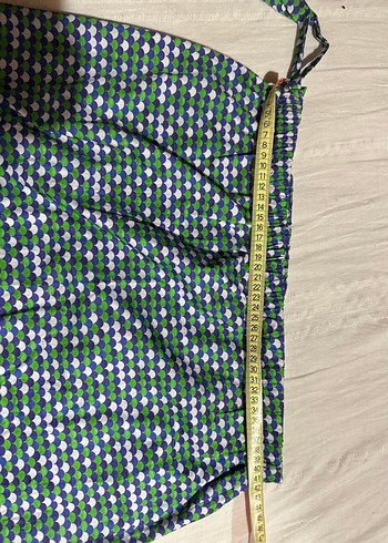 yırtmaçlı bağlamalı etek - Görsel 4