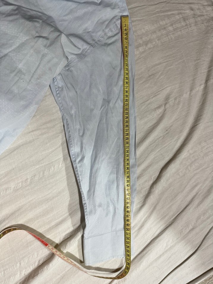 açık mavi desenli gömlek - Görsel 5