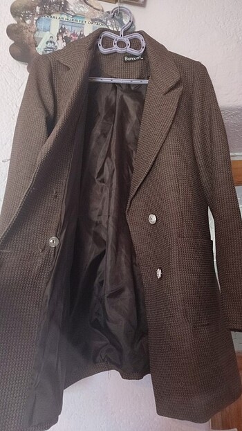 44 Beden kahverengi Renk Kahve blazer ceket