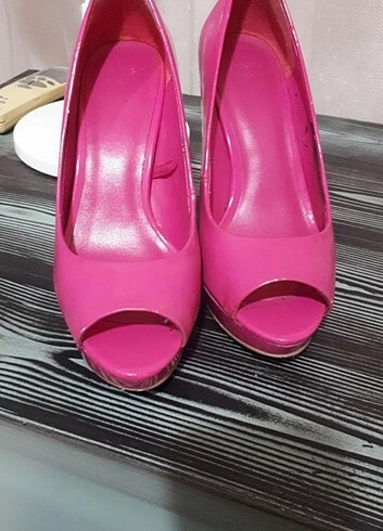 36 Beden pembe Renk Fuşya rengi topuklu stiletto 