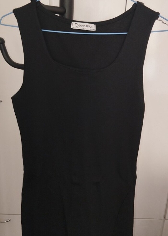 Siyah askılı elbise - Görsel 2