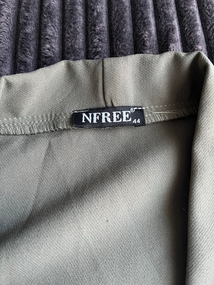 Yeşil Keten Kadın Ceket - Görsel 2