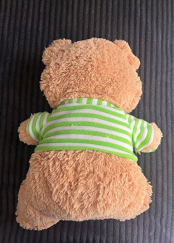 Çizgili Tişörtlü Kahverengi Peluş Ayı - Görsel 2