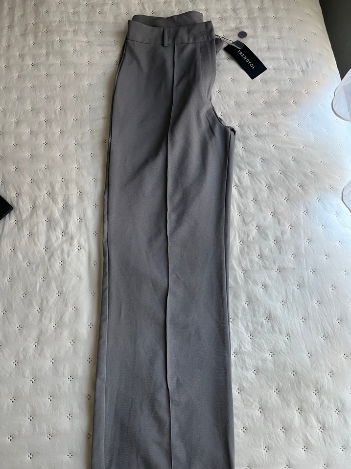 Gri Kumaş Ofis Pantolonu - Görsel 3