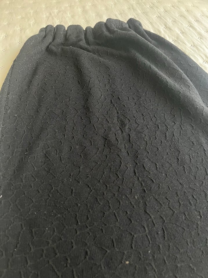 Siyah Triko Midi Etek - Görsel 2