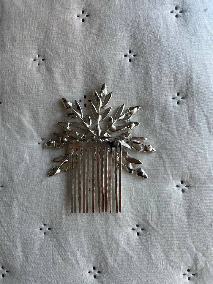 Payetli Vintage Gelin Saç Tokası - Görsel 2