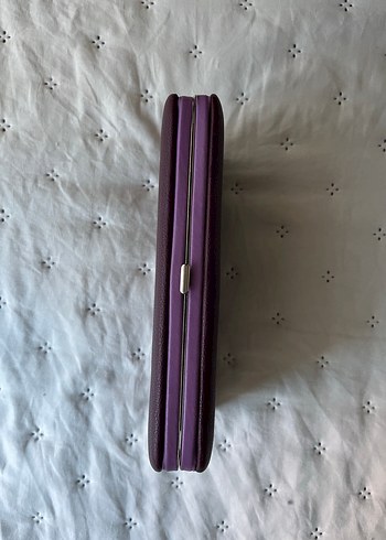 Bordo Bohem Baskılı Deri Fermuarlı Cüzdan - Görsel 3