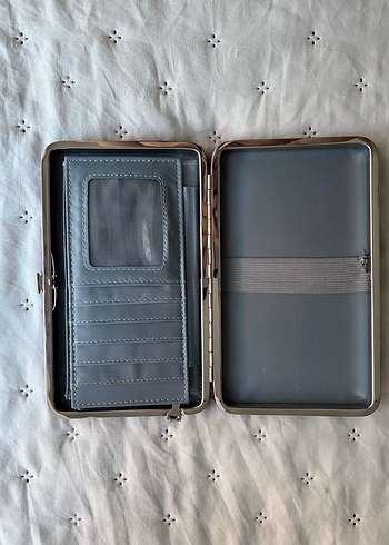 Bordo Bohem Baskılı Deri Fermuarlı Cüzdan - Görsel 4