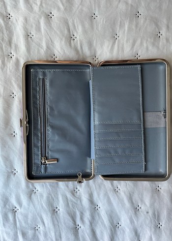 Bordo Bohem Baskılı Deri Fermuarlı Cüzdan - Görsel 5