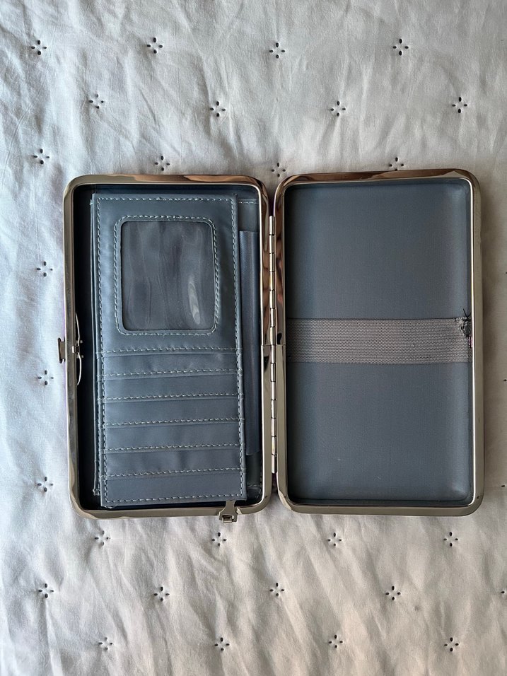 Bordo Bohem Baskılı Deri Fermuarlı Cüzdan - Görsel 4