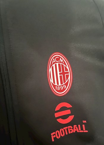 Orjinal Milan Puma Erkek Siyah Fermuarlı Spor Sweatshirt - Görsel 2