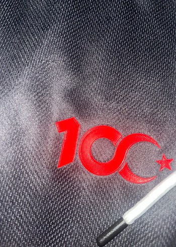 100. YılSiyah Beyaz Beşiktaş Kısa Kollu Forma - Görsel 3