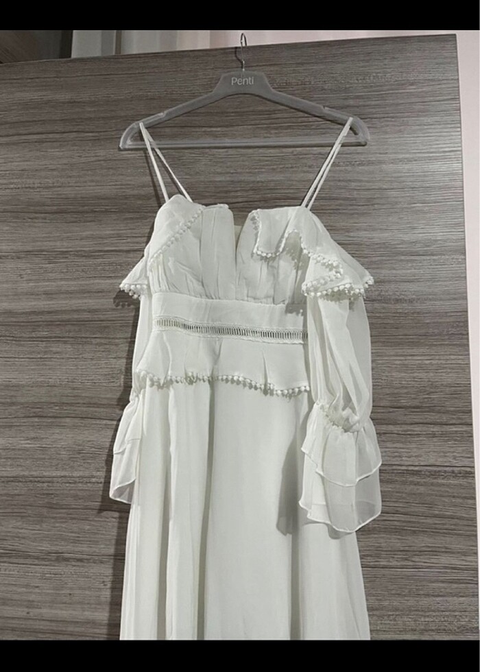 Beyaz elbise - Görsel 3