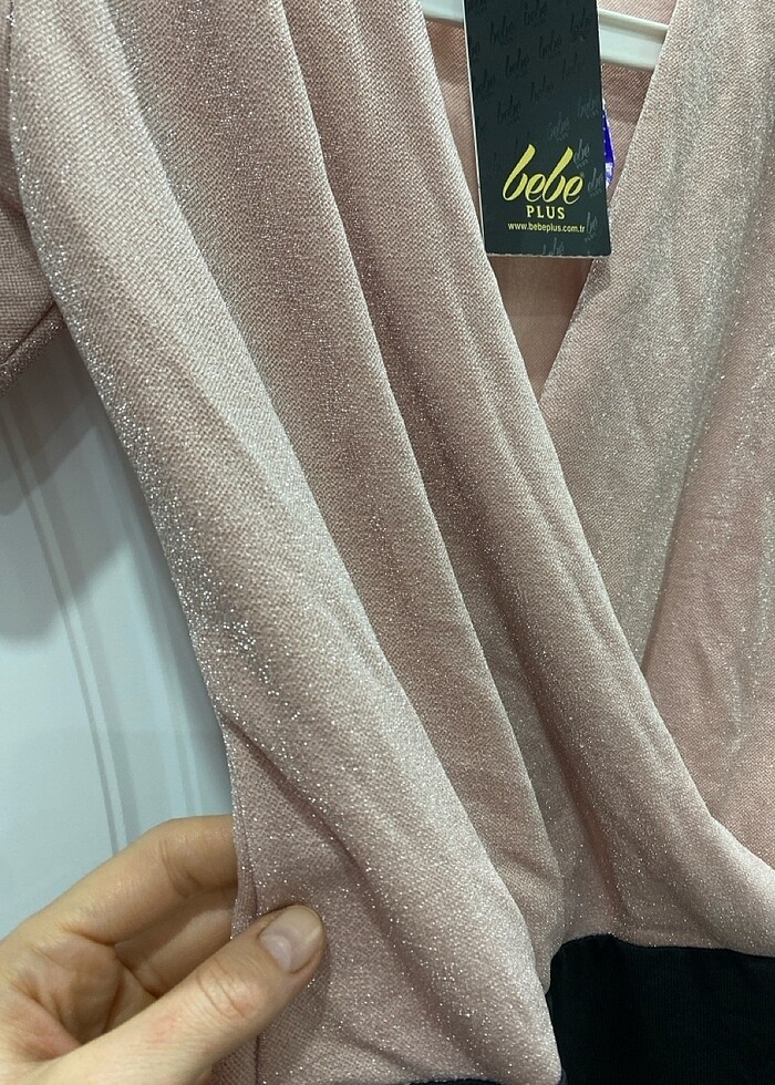 Bebe marka ışıltılı bodysuit ????etiketli hiç kullanılmadı - Görsel 3