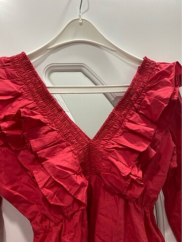 Volanlı bluz hiç kullanılmadı ???? - Görsel 5