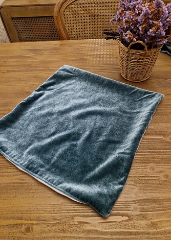 petrol yesili Kadife Yastık Kılıfı.4 adettir - Görsel 3