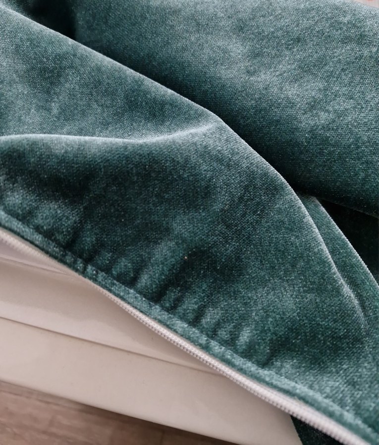 petrol yesili Kadife Yastık Kılıfı.4 adettir - Görsel 5