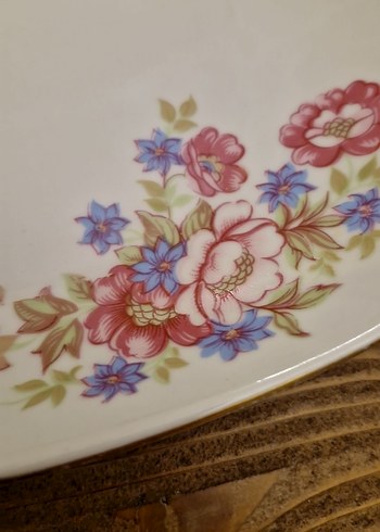 Pastel Çiçek Desenli Porselen Salata tabaı - Görsel 10