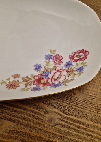 Pastel Çiçek Desenli Porselen Salata tabaı - Görsel 2