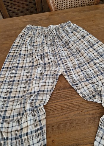 Kadın Ekoseli Bol Kesim pijama - Görsel 4