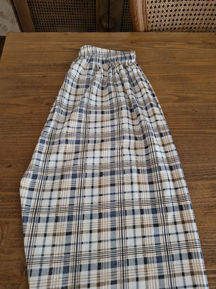 Kadın Ekoseli Bol Kesim pijama - Görsel 2