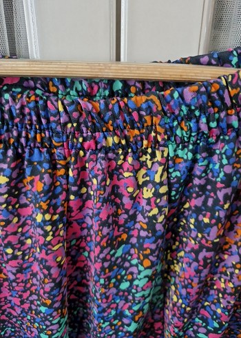 Renkli Batik Desenli Uzun Salaş Etek - Görsel 2