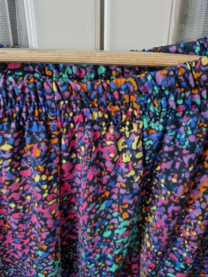 Renkli Batik Desenli Uzun Salaş Etek - Görsel 2