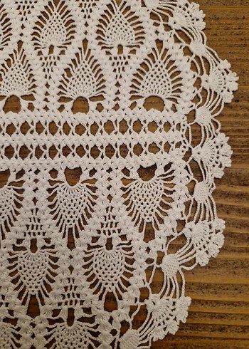 El İşi Dantel Dekoratif Örtü - Görsel 7