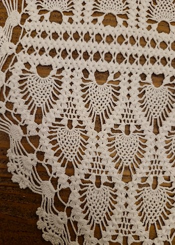 El İşi Dantel Dekoratif Örtü - Görsel 4