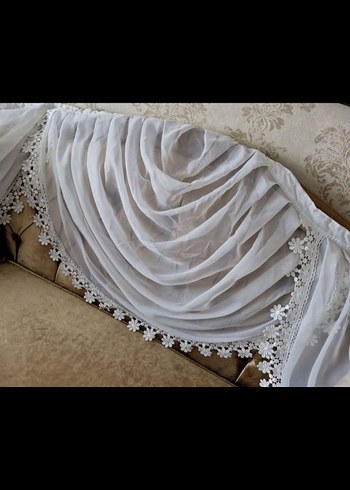 Beyaz tül farbela - Görsel 2