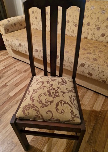 Kahverengi Desenli Sandalye - Görsel 7