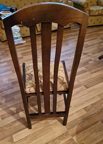 Kahverengi Desenli Sandalye - Görsel 8