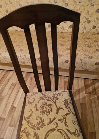 Kahverengi Desenli Sandalye - Görsel 5