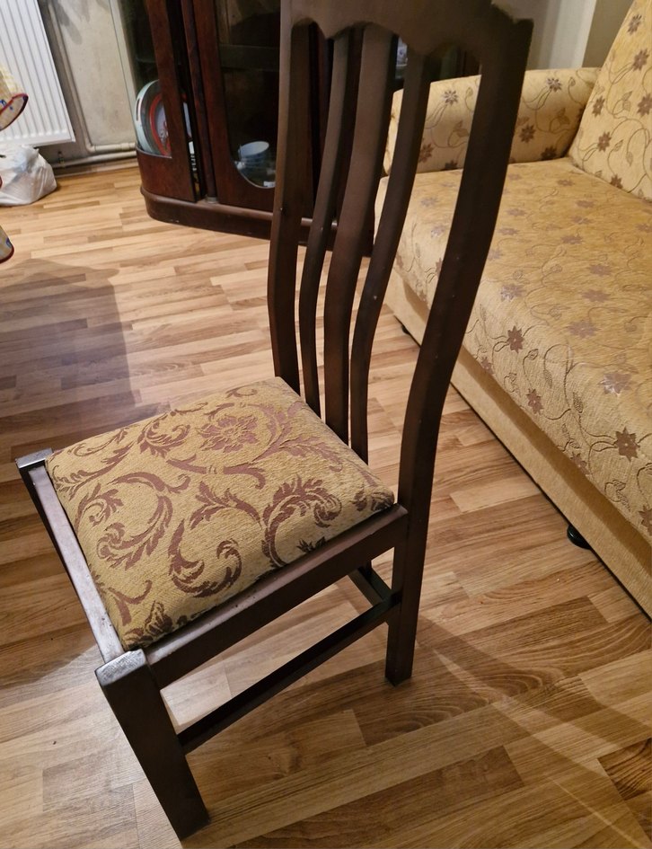 Kahverengi Desenli Sandalye - Görsel 3