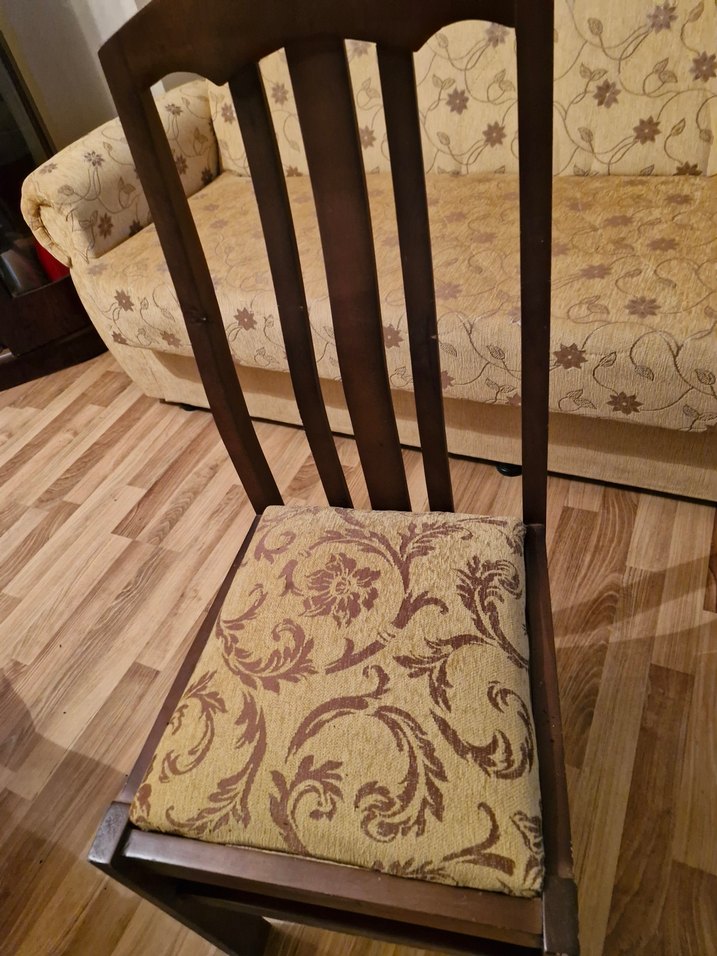 Kahverengi Desenli Sandalye - Görsel 2