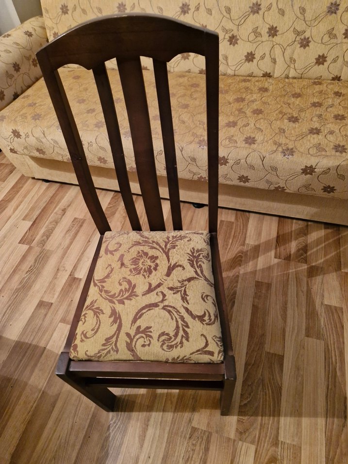 Kahverengi Desenli Sandalye - Görsel 4