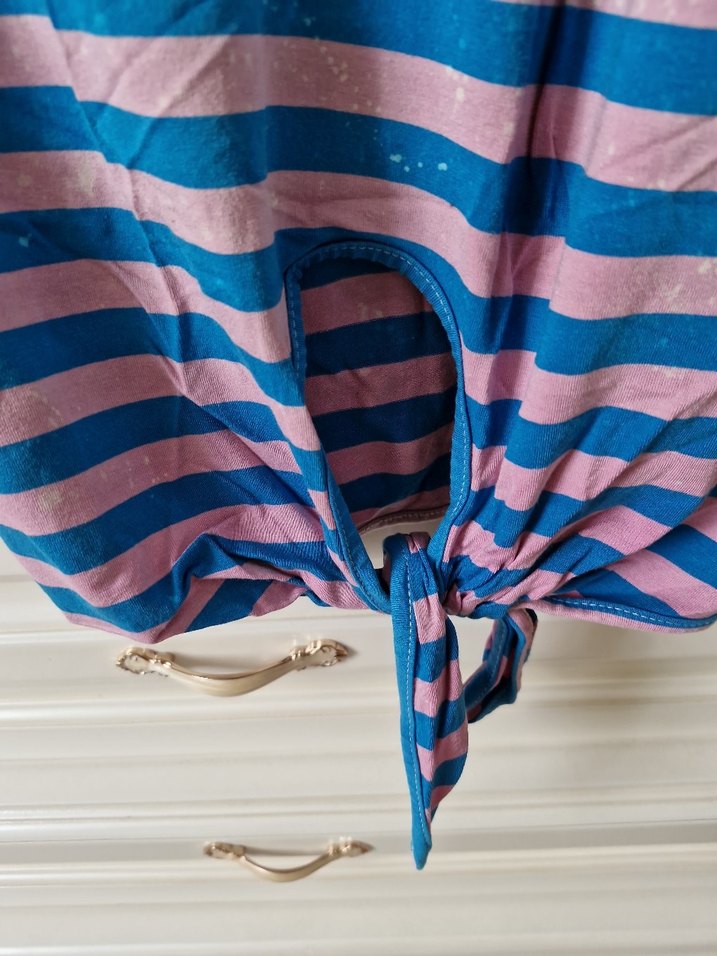 Mudo Collection Mavi cizgili penye bluz - Görsel 4