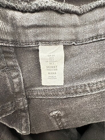 34 Beden H&M Hamile Skinny Jean