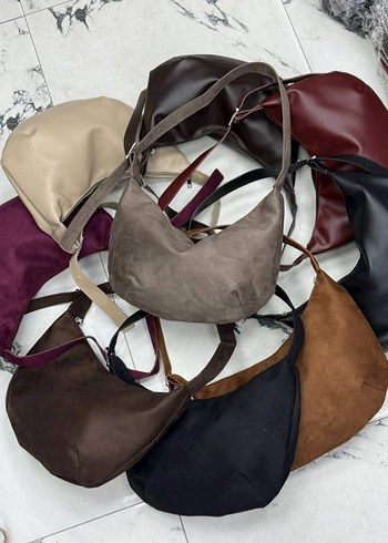 Kahverengi Nakışlı Deri Kadın Çanta - Görsel 2